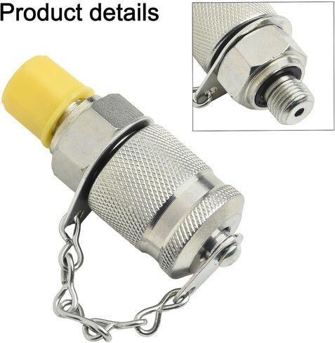 Hydraulic Test Adapter G1/8 Hydraulic Test Measuring Point Coupling Hose Fitting Adapter Galvanized Carbon Steel M16x2 For Pressure Monitoring Exhaust Sampling in Saudi Arabia