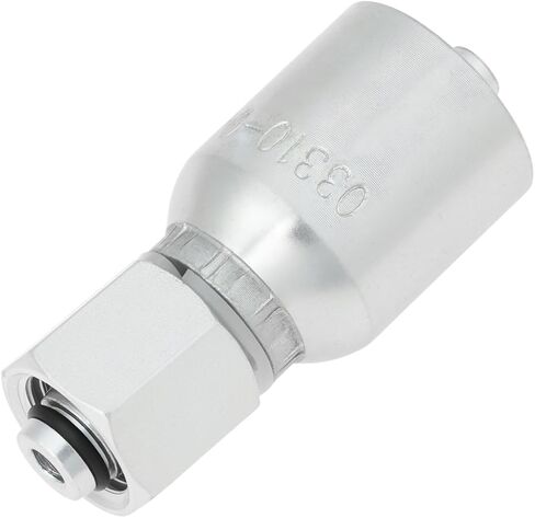 ECSiNG M14x1.5 to 1/4" Hose I.D Crimp On Hydraulic Fitting for Chinese Mini Excavator 55x33mm in Kuwait