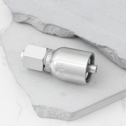 ECSiNG M14x1.5 to 1/4" Hose I.D Crimp On Hydraulic Fitting for Chinese Mini Excavator 55x33mm in Kuwait