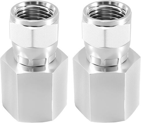 2 Pcs Swivel Pipe Adapter Fitting Fit for 3/8 inch NPTF Dry Seal Female Thread 3/8 inch JIC 37° Flare Thread Replace 6506-06-06 in Saudi Arabia