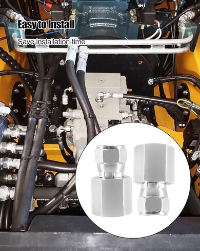 2 Pcs Swivel Pipe Adapter Fitting Fit for 3/8 inch NPTF Dry Seal Female Thread 3/8 inch JIC 37° Flare Thread Replace 6506-06-06 in Saudi Arabia