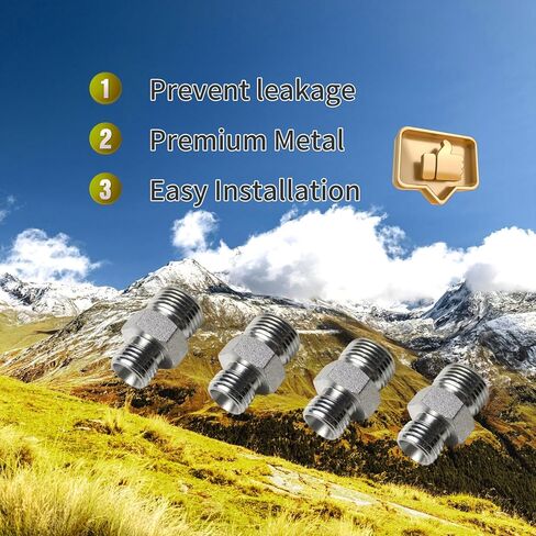 M14-M18 4 قطع موصل خرطوم هيدروليكي متوافق مع مرفق مشبك الإبهام الهيدروليكي، استبدال أنبوب الخط الهيدروليكي اتصال سريع in Kuwait