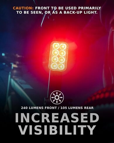 2026 NP-MAX Bike Lights Slim USB-C Rechargeable Front and Back Lights, Front & Rear Taillight Set, Bicycle Light Safety, Mini Bike Light LED, Ebike Riding Accessories, Waterproof, Visible Day & Night in Kuwait