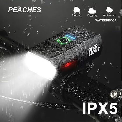 Super Bright USB Rechargeable Bike Lights Set,Waterproof Powerful Bicycle Front Headlight and Back Taillight for Night Riding, Easy to Install for Men Women Kids Road Mountain Cycling in Saudi Arabia