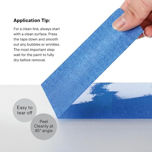 Multi-Surface Blue Painters Tape 2 Inch (1.88 X 60 Yards), No Resuide, Removes Easily Blue Masking Tape, Pack of 12 in Kuwait