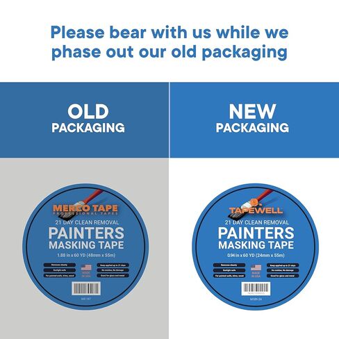 Multi-Surface Blue Painters Tape 2 Inch (1.88 X 60 Yards), No Resuide, Removes Easily Blue Masking Tape, Pack of 12 in Kuwait