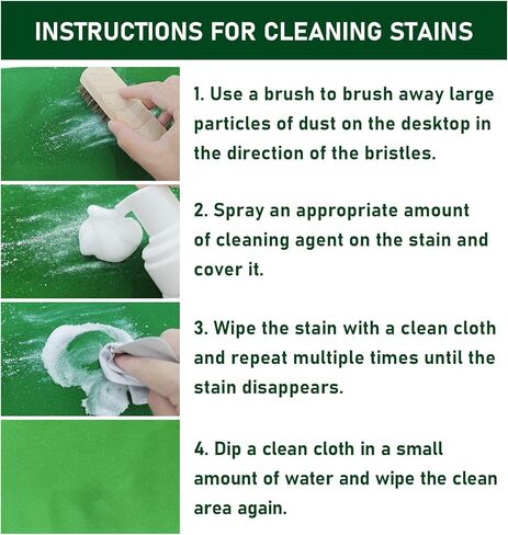 200ml Billiard Tables Cleaner Spray Set, Billiard Felt Cleaner Accessories with 2 Pool Table Brushes, 1 Steel Wire Sponge, 1 Cloth in Kuwait