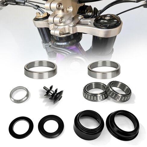 Motorcycle Headset Fork Bearing Kit for Surron Light Bee X/S Segway X160 X260, Upgraded OEM Pivot Bearing Assembly Steering Column Spacer Replacement Set, Dirt Bike Accessories in Saudi Arabia