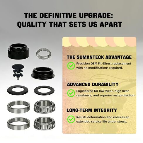 Motorcycle Headset Fork Bearing Kit for Surron Light Bee X/S Segway X160 X260, Upgraded OEM Pivot Bearing Assembly Steering Column Spacer Replacement Set, Dirt Bike Accessories in Saudi Arabia