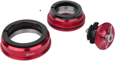 ‌44-56mm Aluminum Alloy Bike Headset - Universal Front Fork Stem Headset Replacement Accessory for 28.6mm Forks in Saudi Arabia