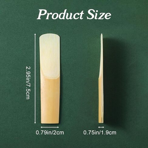 10 Pcs Saxophone Alto Reeds Easy Blowing Practice Saxophone Reeds Laser Engraved Marking & Thinner Reed Tip for Saxophone Alto Beginners & Students Saxophonist Daily Use in Kuwait