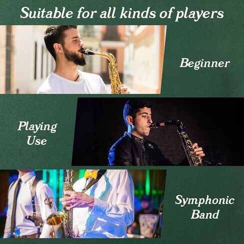 10 Pcs Saxophone Alto Reeds Easy Blowing Practice Saxophone Reeds Laser Engraved Marking & Thinner Reed Tip for Saxophone Alto Beginners & Students Saxophonist Daily Use in Kuwait