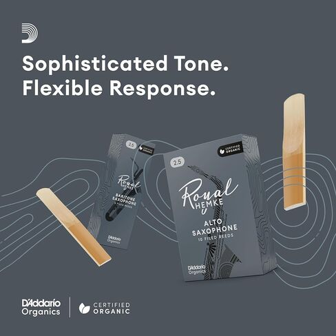 D'Addario Royal | Hemke Organic Alto Saxophone Reeds, Strength 3.0, 10-pack in Saudi Arabia