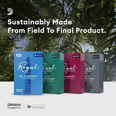 D'Addario Royal | Hemke Organic Alto Saxophone Reeds, Strength 3.0, 10-pack in Saudi Arabia