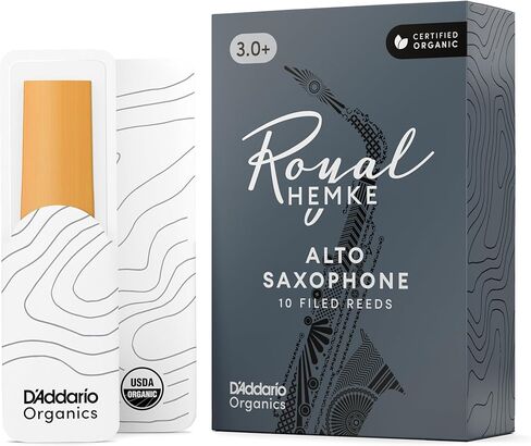 D'Addario Royal | Hemke Organic Alto Saxophone Reeds, Strength 3.0, 10-pack in Saudi Arabia