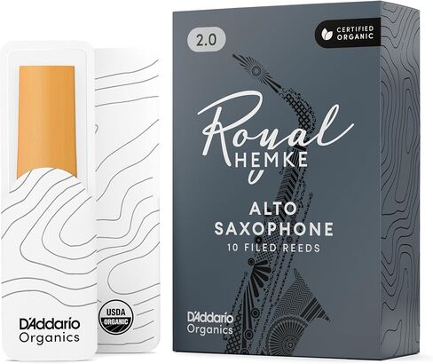 D'Addario Royal | Hemke Organic Alto Saxophone Reeds, Strength 3.0, 10-pack in Saudi Arabia