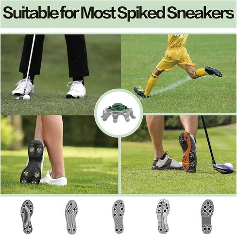 مسامير جولف بديلة 50 قطعة مع مفتاح ربط، متوافقة مع المسامير الناعمة ومعظم أحذية الجولف in Kuwait