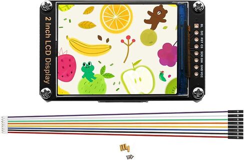 2inch LCD Display Module, 240x320 IPS Screen with ST7789V Driver, SPI Interface for Raspberry Pi & Arduino, Open-Source Demo Codes in Saudi Arabia