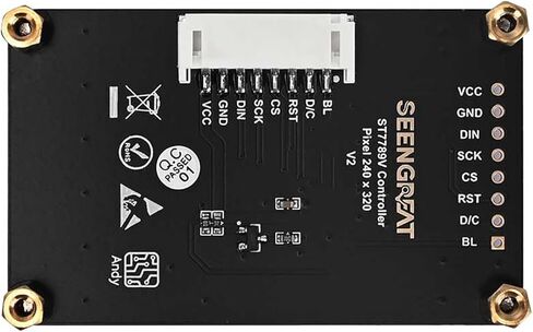 2inch LCD Display Module, 240x320 IPS Screen with ST7789V Driver, SPI Interface for Raspberry Pi & Arduino, Open-Source Demo Codes in Saudi Arabia