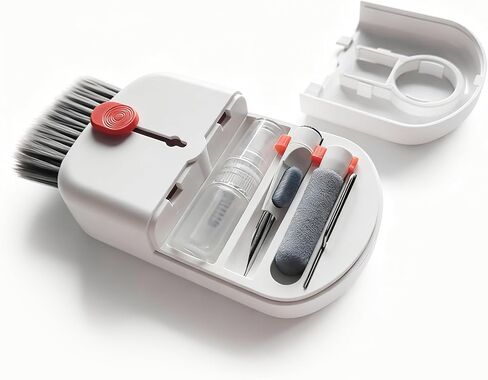 Keyboard Cleaning Kit with Screen Cleaner Brush, 9-in-1 Multi-Purpose Electronics Cleaning Tool Set for Mechanical Keyboard, Laptop, Computer Monitor, Phone, Earbuds, Airpods, and Charging Case in Saudi Arabia