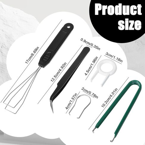5 PCS Keycap Remover Keyboard Key Remover Tool Include 2 Pcs Switch Puller 2 Pc Keycap Pullers andTweezers Keyboard Cleaning Tools for Mechanical Keyboards in Saudi Arabia