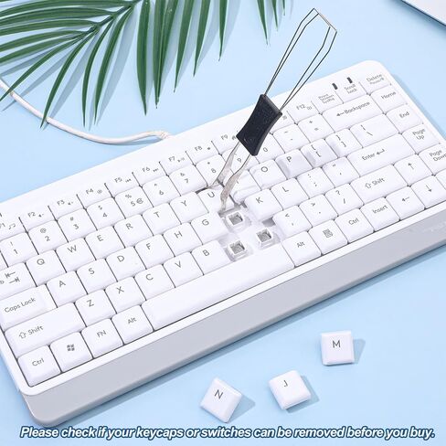 5 PCS Keycap Remover Tool Set Includes 2 PCS Stainless Steel Keycap Puller with 2 Keyboard Brushes 1 Metal Tweezers Key Cap Removal Tool Keycaps Switch Puller Set for Mechanical Keyboard in Saudi Arabia