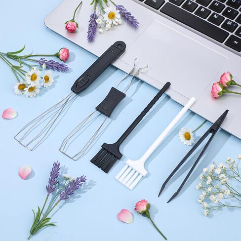 5 PCS Keycap Remover Tool Set Includes 2 PCS Stainless Steel Keycap Puller with 2 Keyboard Brushes 1 Metal Tweezers Key Cap Removal Tool Keycaps Switch Puller Set for Mechanical Keyboard in Saudi Arabia