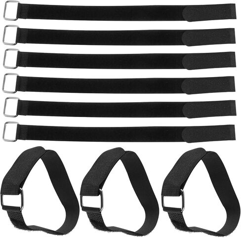 Angoily 25pcs Shin Guard Replacement Straps, Adjustable Baseball Catchers Gear Leg Guard Straps for Youth and Adult, Durable Catcher Shin Replacement with Buckles, Black in Saudi Arabia
