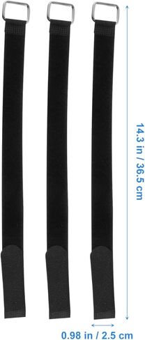 Angoily 25pcs Shin Guard Replacement Straps, Adjustable Baseball Catchers Gear Leg Guard Straps for Youth and Adult, Durable Catcher Shin Replacement with Buckles, Black in Saudi Arabia