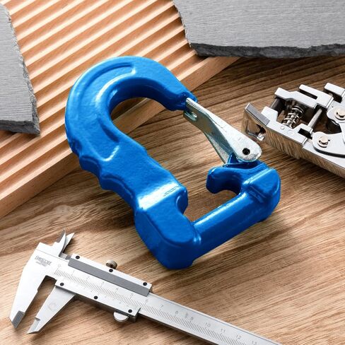 2 Pack Round Sling Hook, Heavy Duty Lifting Hook with Latch for Heavy Cargo Lifting and Towing, RaL5015 Blue, 5300 Lbs in Saudi Arabia