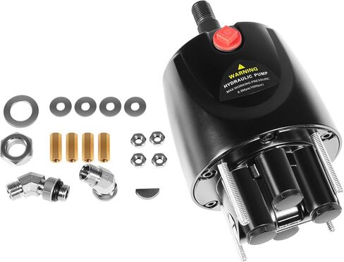 HH5271-3 Outboard Hydraulic Steering Pump Helm, 1.7 cu in Front Mount Helm for Boats up to 300 HP, 4.9 Lock-to-Lock Turns, Built-in Lock Valve, Replace Seastar Helm #HH5271-3 in Saudi Arabia