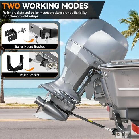 حافظة رافدة القارب قابلة للتعديل من 23 إلى 35 بوصة، حافظة رافدة شديدة التحمل للمحرك الخارجي مع مركب للمحرك الذي يحمل الرأس، وحوامل الأسطوانة والمقطورة in Kuwait