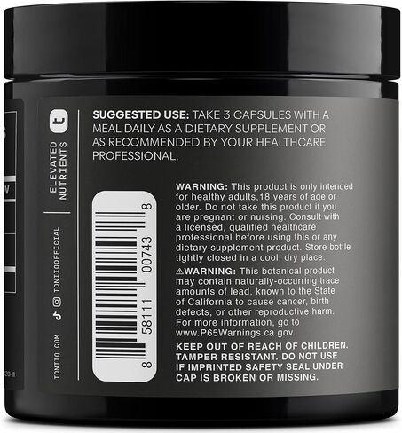 Toniiq Apple Cider Vinegar Capsules - Ultra High Potency 2,010mg Formula with 20% Acetic Acid & Cayenne Pepper - Made with the Mother - Third-Party Lab Tested - 120 Capsules in Saudi Arabia