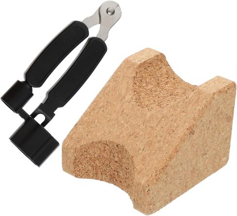 DECHOUS Guitar Neck Support Cushion Cork Guitar Maintenance Mat for Repairing and Setup Wooden Color for Electric and Acoustic Instruments in Saudi Arabia