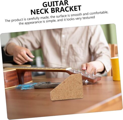 DECHOUS Guitar Neck Support Cushion Cork Guitar Maintenance Mat for Repairing and Setup Wooden Color for Electric and Acoustic Instruments in Saudi Arabia