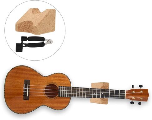 DECHOUS Guitar Neck Support Cushion Cork Guitar Maintenance Mat for Repairing and Setup Wooden Color for Electric and Acoustic Instruments in Saudi Arabia