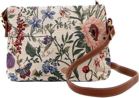 Signare Tapestry Crossbody Bag Shoulder Purse for Women In Morning Garden Design (XB02-MGD) in Kuwait