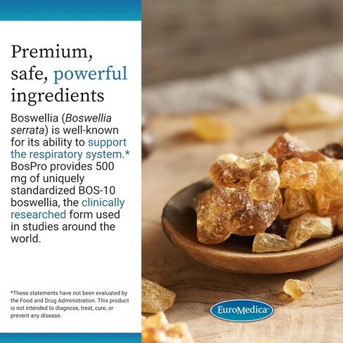 يوروميديكا بوسبرو - مكمل مستخلص بوسويليا سيراتا - مكمل غذائي لدعم الرئة الصحي - تركيبة المكملات العشبية - 60 كبسولة هلامية in Kuwait