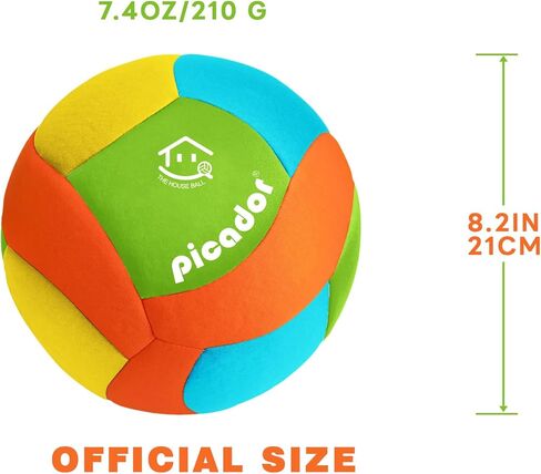 Picador Soft Indoor Volleyball - Soft and Safe Indoor Volleyballs for Practicing Inside House and Yard, Silent Volleyball with Pump for All Ages in Saudi Arabia