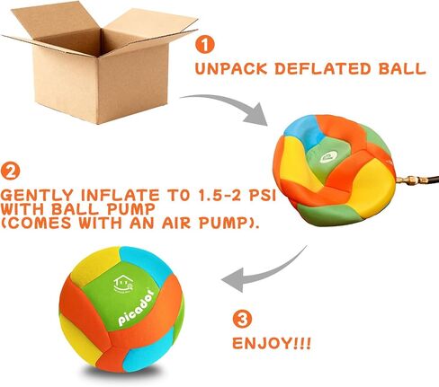 Picador Soft Indoor Volleyball - Soft and Safe Indoor Volleyballs for Practicing Inside House and Yard, Silent Volleyball with Pump for All Ages in Saudi Arabia