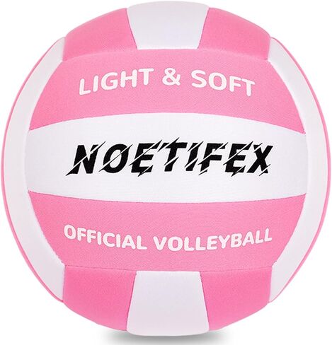 Soft Volleyball-Super Soft Fabric Light Volleyball for Indoor Practice Safe and Quiet Kids Youth Beginners House Yard Training Practice Games(Deflated) in Saudi Arabia