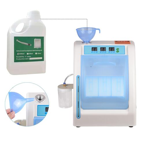 REEHUT Cleaning Maintenance System Lubricant Oil Infusing Device 3 Ports for Dental Lab Equipment Maintenance Tool in Kuwait
