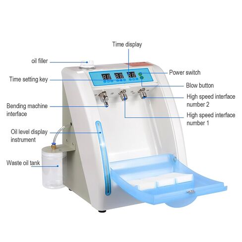 REEHUT Cleaning Maintenance System Lubricant Oil Infusing Device 3 Ports for Dental Lab Equipment Maintenance Tool in Kuwait