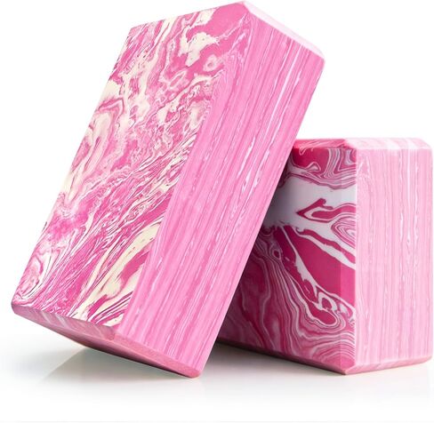 قطعتان من مكعبات اليوجا، كتل إسفنجية من الطوب اليوجا عالية الكثافة مقاس 22.86 سم × 15.24 سم × 7.62 سم، كتل إسفنجية من مادة إي في إيه غير قابلة للانزلاق ملحقات دعائم اليوغا لليوجا والبيلاتس والتمدد والتأمل in Kuwait