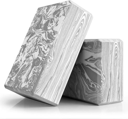 2-Pack Yoga Blocks, High-Density 9"x6"x3" Yoga Brick Foam Blocks Non-Slip EVA Foam Block Yoga Props Accessories for Yoga Pilates Stretching and Meditation in Saudi Arabia