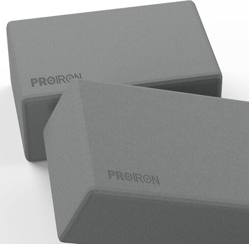 PROIRON Yoga Blocks, 2 Pack Supportive High Density Premium Eva Foam, Soft Non-Slip Surface with Curved Edges Stretch Blocks For Yoga, Pilates, Stretching in Kuwait