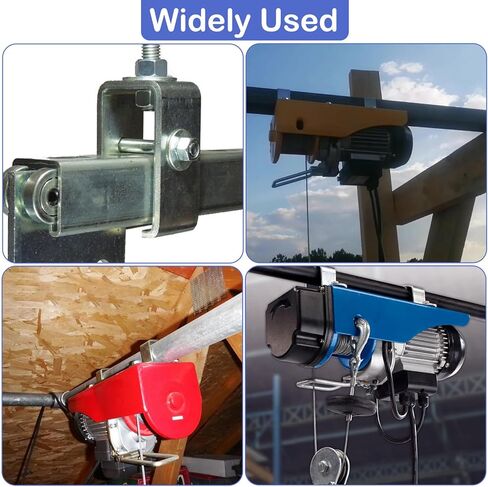 10 Pack Heavy-Duty Channel Trolley Track Hanger Bracket for UNISTRUT Strut Channel,1-5/8" Strut Channel Intermediate Support Hanger Bracket for Hoists & Electric Systems in Kuwait