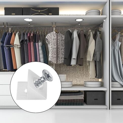 120 Pcs Drawer Bottom Support Brackets,Drawer Wedges with Screws, Fixing Mending Wedges, Angle Code Bracket Fasteners, Plastic Drawer Reinforcement Repair Kit for Furniture Sagging Drawer in Kuwait