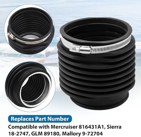 816431A1 U-Joint Bellows fits MerCruiser Alpha One Gen II (91+) & Vazer Stern Drives, replaces Sierra 18-2747/89180. in Kuwait