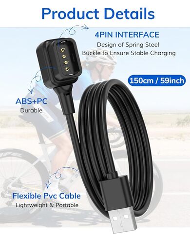 Replacement USB Charging Cable for Di2 EW-EC300, Compatible with Shimano 12-Speed Di2 Road Drivetrains - 1.5M/59inch (USB) in Kuwait